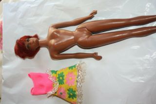 Vintage Mattel Japan 60s 1966 Julia Barbie African American Black Eyelashes Doll
