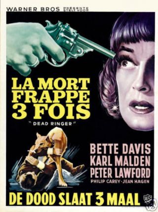 Dead Ringer Bette Davis Vintage Movie Poster