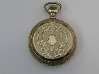 Vintage Elgin Pocket Watch Hunter Case 42mm 6 Size 7 Jewels 1887