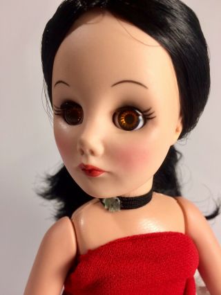 11” Vintage EFFANBEE Doll Spanish 1975 - 76 Hazel Sleep Eyes Long Wavy Black Hair 4
