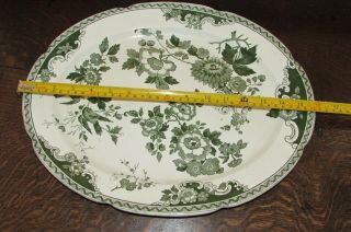 Large Antique Irish Belleek Pottery Oval Platter Seving Dish 1st Period C1860s