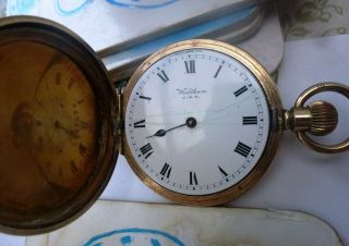 Antique Gold Plated Waltham,  Full Hunter Pocket Watch C1920 - Not