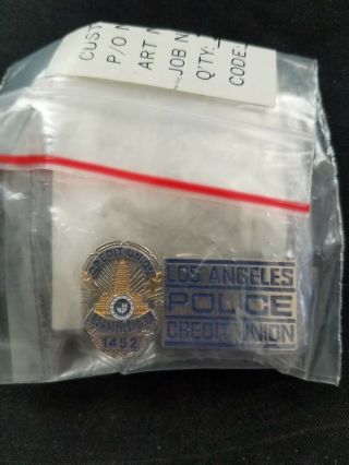 Lapd Los Angeles Police Department Credit Union Lapel Pin