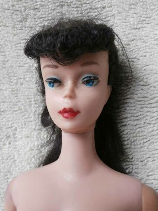 Vintage Brunette Ponytail 5 ? Barbie Doll 8