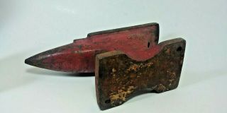 Antique Blacksmith Anvil Small Unmarked 9 lb Iron Jeweler Farrier Cobbler 3