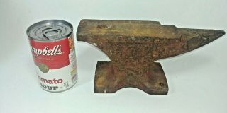 Antique Blacksmith Anvil Small Unmarked 9 lb Iron Jeweler Farrier Cobbler 5