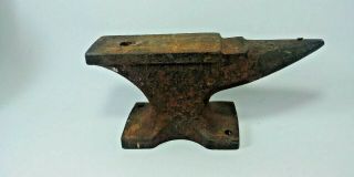 Antique Blacksmith Anvil Small Unmarked 9 lb Iron Jeweler Farrier Cobbler 6