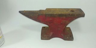 Antique Blacksmith Anvil Small Unmarked 9 lb Iron Jeweler Farrier Cobbler 7