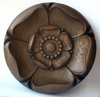 Yorkshire Rose Carving Tudor Ornament Traditional York Gift Wall Decor Plaque Uk