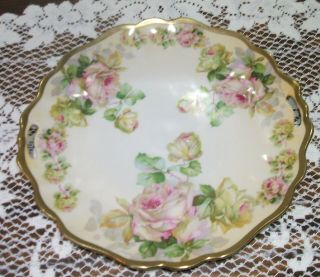 ANTIQUE PRUSSIA ROYAL RUDOLSTADT CHARGER CAKE PLATE 4