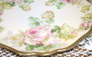 ANTIQUE PRUSSIA ROYAL RUDOLSTADT CHARGER CAKE PLATE 5