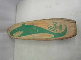 Vintage 1960 ' s NASH SIDEWALK SURFBOARD/SKATEBOARD W/METAL WHEELS 4