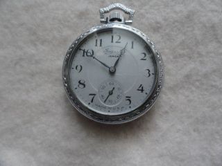 Ingersoll Junior Vintage Mechanical Wind Up Made In Usa Pocket Watch