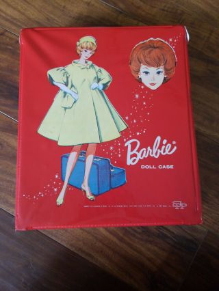 1963 Mattel Red Barbie Doll Case Wardrobe