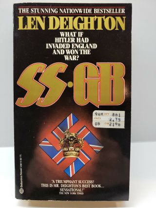 Vintage Ss/gb By Len Deighton 1980 First Us Edition Ballantine 28815