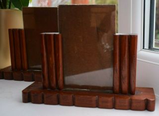 Art Deco Frames Wood and Glass Pair 1920s - 1930s 2