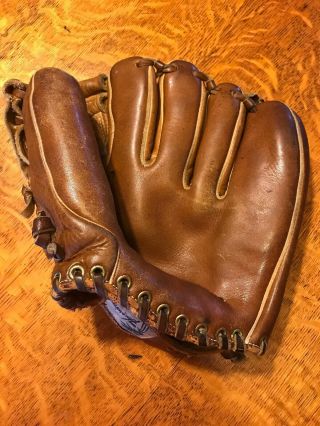Vintage Antique Hurricane All Pro Model Baseball Glove Baseball Mitt Leather