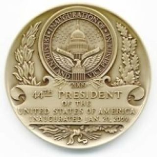 Official 2009 Barack Obama Inaugural Medal In Gift Box With Stand 3