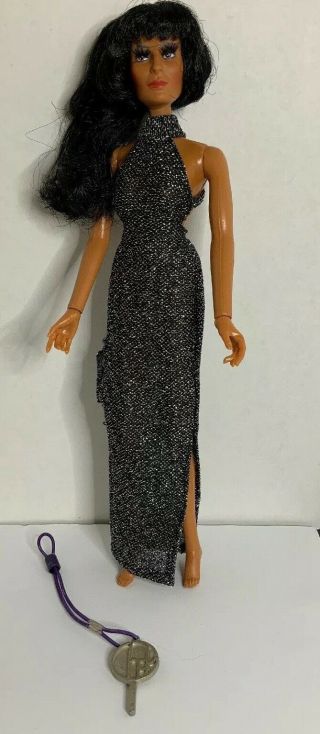 Vintage Mego Growing Hair Cher Doll W/original Outfit 12” With Key