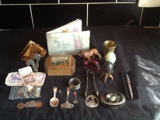 Interesting Joblot Antique/collectable Items From An Old Drawer
