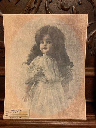 R.  Hendrickson Antique Vintage Doll Prints Photographs - Signed 8x10 Lithographs