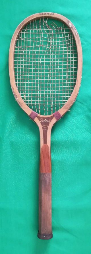 Antique Rare Slazengers Doherty Tennis Racket C 1916