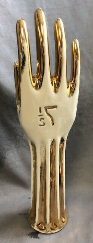 Vintage General Porcelain Glove Mold Right Hand 7.  5