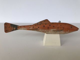 Vintage Fish Decoy,  Spearing,  Ice Fishing,  Michigan Trout,  1940 ' s 4