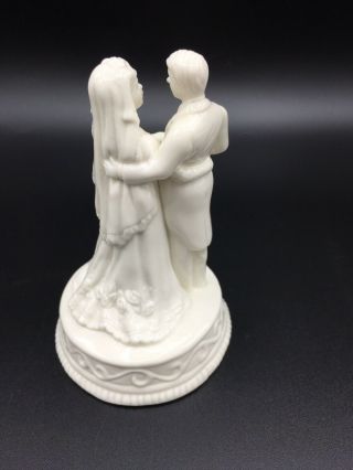 Vintage Porcelain Bride And Groom Cake Topper By Russ - Berrie 3