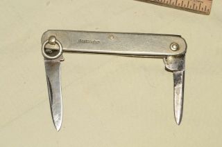 Antique/vtg W.  R.  H&co.  Humphrey Radiant Twist Ring Pocket Knife Turn Open England