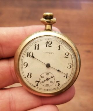 Antique 1918 Hampden Dueber 17 Jewel Pocket Watch