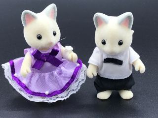 Calico Critters Sylvanian Families Cheshire Cat Grace Kelly And Mr Cheshire