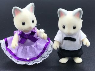 Calico Critters Sylvanian Families Cheshire Cat Grace Kelly and Mr Cheshire 2