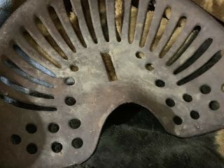 Antique Implement Cast Iron Seat