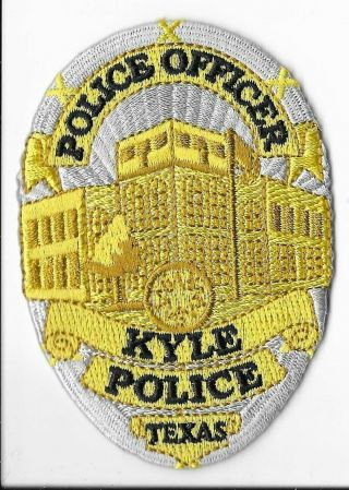 Kyle Police Department,  Texas Officer Breast Patch V2
