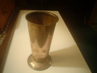 Vintage Benedict Silver Plate Vase Or Holder For Flowers 1197
