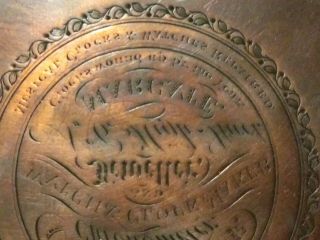 Woodruff Margate Kent.  Copper Engraving print Plate,  Victorian,  watch clock 6