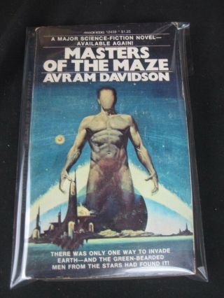 Masters Of The Maze By Avram Davidson - Vintage Pb (manor 12439 1976) Sci - Fi