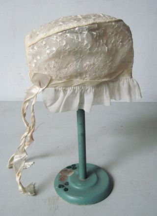 Antique Vintage Baby Doll Lace Bonnet