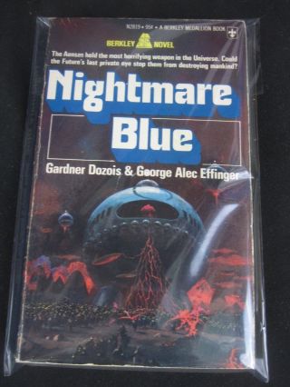 Nightmare Blue By Gardner Dozois & George Effinger Vintage Pb Sci - Fi (1975)