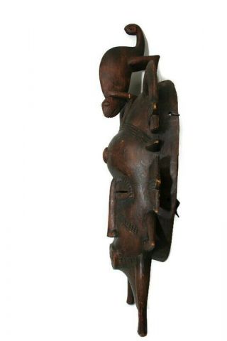Art Africain Tribal - Masque Kpelie Senoufo - Senufo African Mask - 41 Cms 2