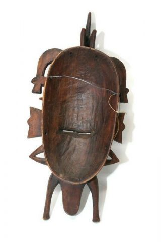 Art Africain Tribal - Masque Kpelie Senoufo - Senufo African Mask - 41 Cms 3