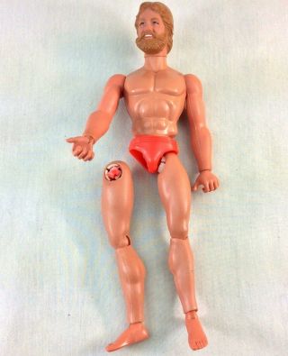 Vintage Mattel Big Jim Doll Karate Chop Arm 1971 Broken Leg