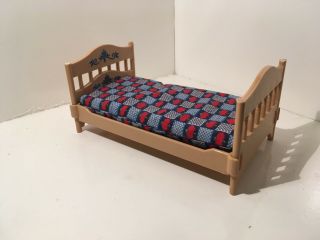 Vintage Tomy Dollhouse Furniture Bed – Missing Parts 32