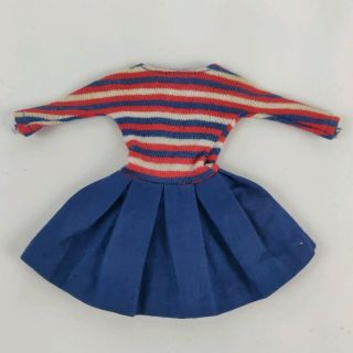 Vintage Mattel Skipper 1965 Ship Ahoy 1918 Red White & Blue Dress Barbie