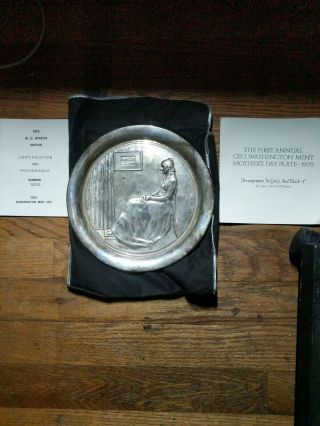 1972 Geo.  Washington Annual 8 " Sterling Mother 