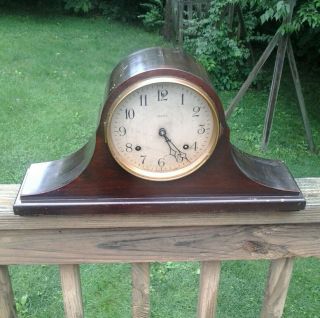 Antique Ansonia Tambour Style Mantel Clock
