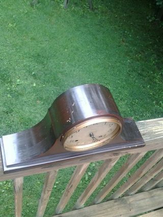 Antique Ansonia tambour style mantel clock 3