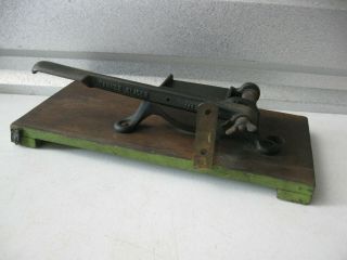Antique Cast Iron Yankee Slicer No.  0 Tobacco Plug Cutter