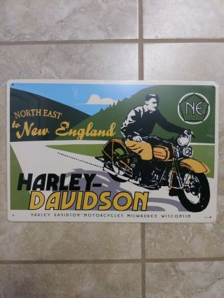 Harley Davidson Designer Vintage Antique England Retro Signs Metal 17x12 "